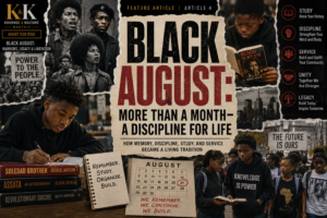 Black August: More Than a Month—A Discipline for Life